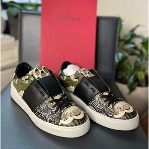 Valentino Women Floral Print OpenSneaker EU 40 / US 10
